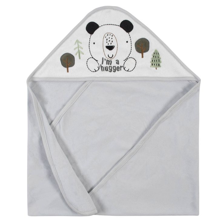 2-Pack Baby Boys Bear Hooded Towels