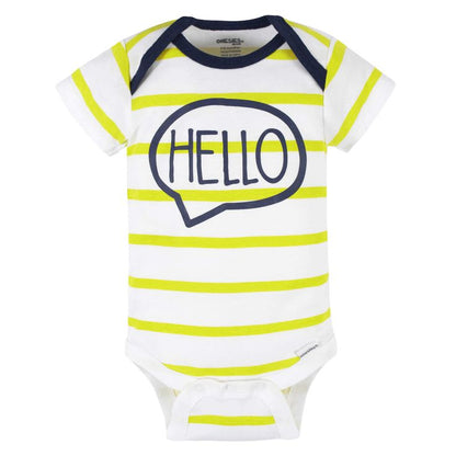 8- Pack Baby Boy Short Sleeve Puppy Onesies Brand Bodysuits
