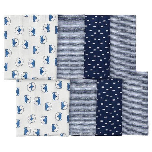 8-Pack Baby Boys Fox Burp Cloths