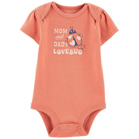 Baby Short-Sleeve Mom and Dad Bodysuit