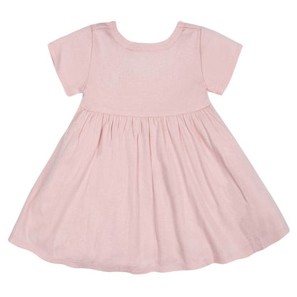 2-Pack Baby Girls Pink Floral Short Sleeve Dresses