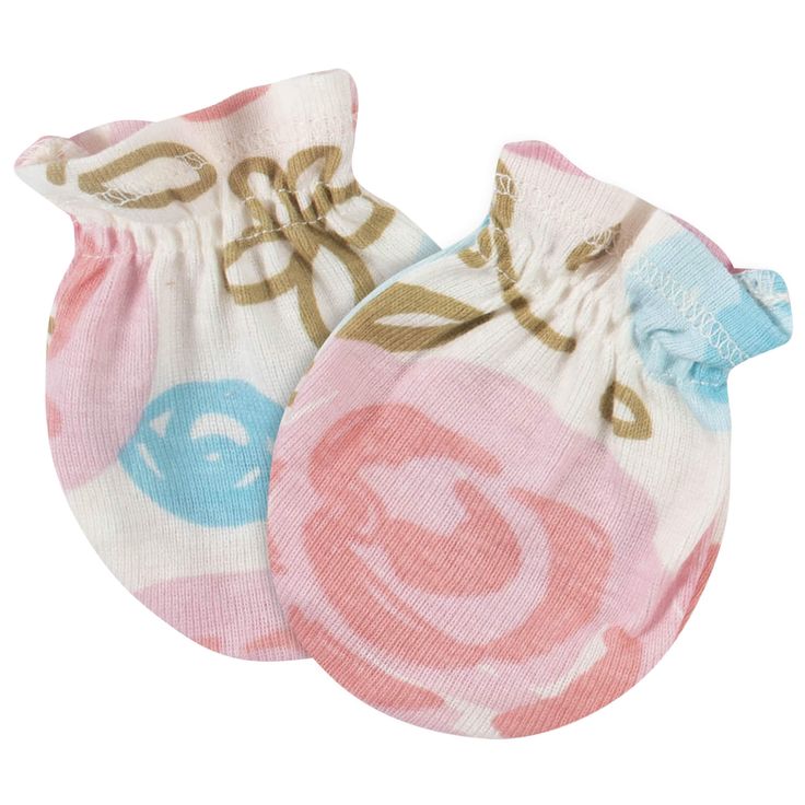 4-Pack Baby Girls Princess No Scratch Mittens