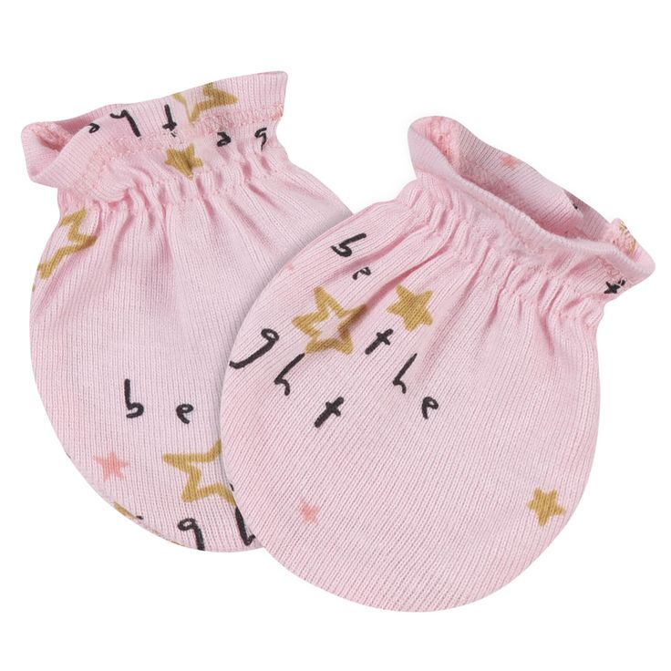 4-Pack Baby Girls Princess No Scratch Mittens