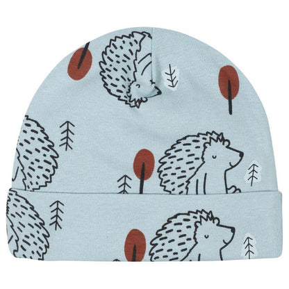 5-Pack Baby Boys Fox & Hedgehog Caps