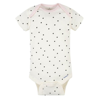 5- Pack Baby Girls Ballerina Short Sleeve Onesies Bodysuits