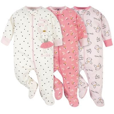 3-Pack Baby Girls Ballerina Sleep 'N Plays