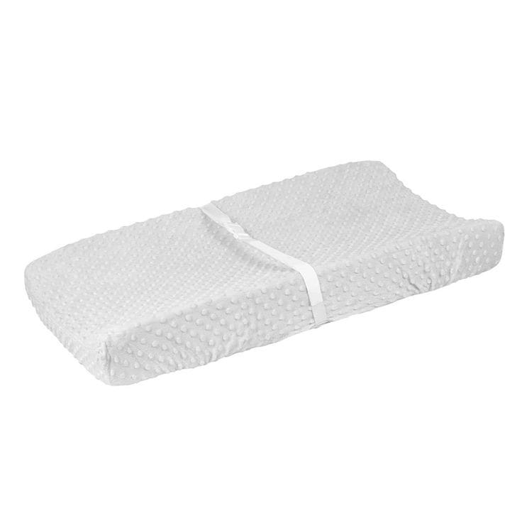 Baby Dotted Light Gray Changing Pad Cover