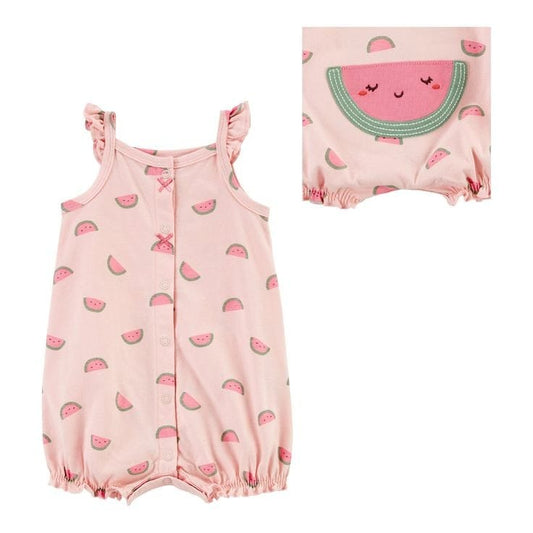 Baby 1-Piece Pink Watermelon Romper