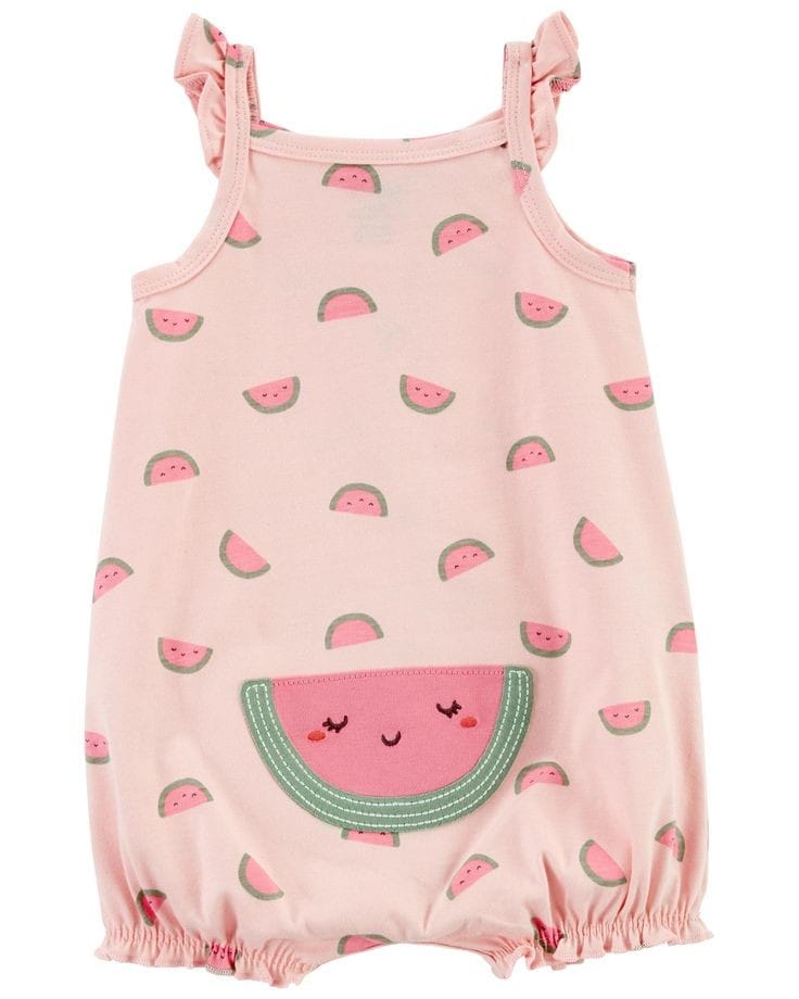 Baby 1-Piece Pink Watermelon Romper