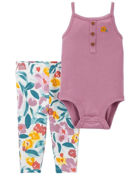 Baby 2- Piece Tank Bodysuit & Legging Set