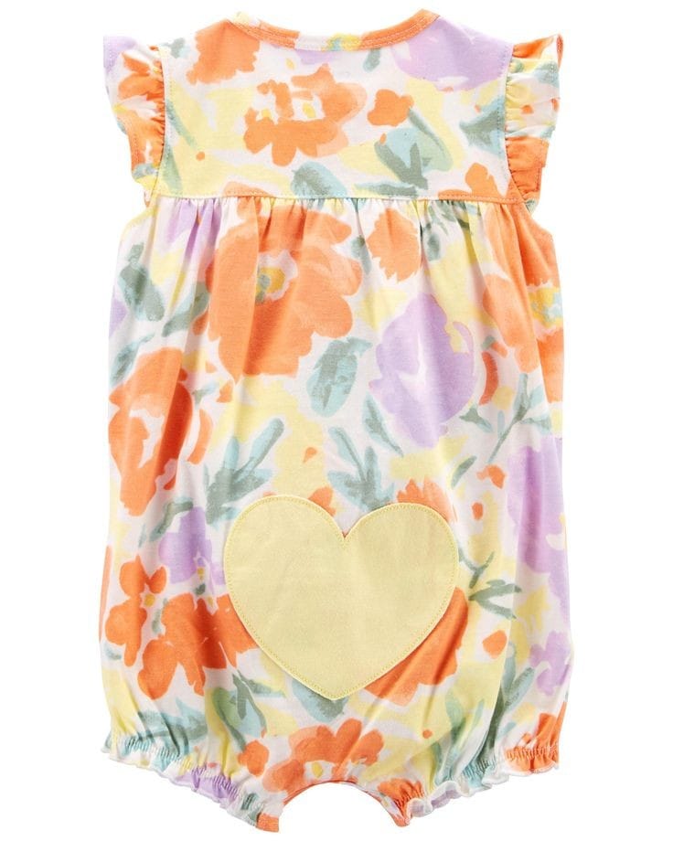 Baby Floral Snap- Up Romper
