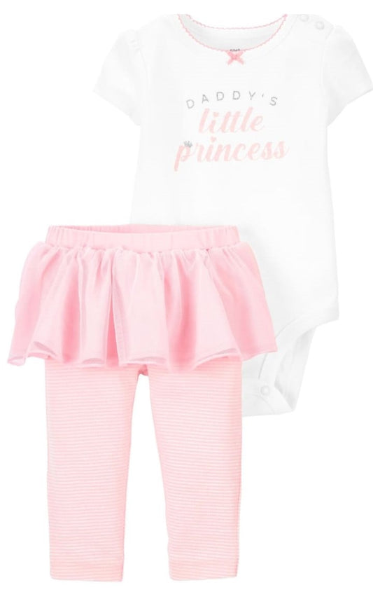 Baby 2 Piece Daddy`s Little Princess Body & Tutu Pants